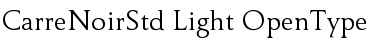 Download Carre Noir Std Light Font