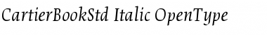 Download Cartier Book Std Italic Font