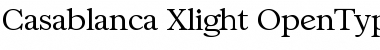 Download Casablanca-Xlight Regular Font