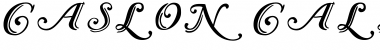 Download Caslon Calligraphic Initials Regular Font
