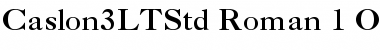 Download Caslon 3 LT Std Font