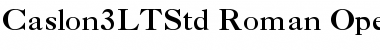 Download Caslon 3 LT Std Font