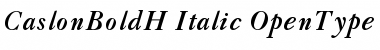 Download CaslonBoldH-Italic Regular Font