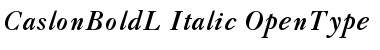 Download CaslonBoldL-Italic Regular Font