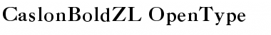 Download CaslonBoldZL Regular Font