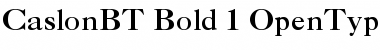 Download Caslon Bold Regular Font