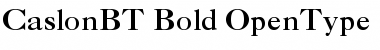 Download Caslon Bold Regular Font