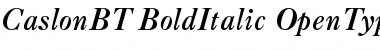 Download Caslon Bold Italic Font