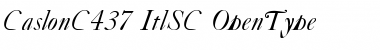 Download CaslonC437 ItalicSmallCaps Font