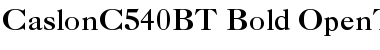 Download CaslonC 540 BT Bold Font