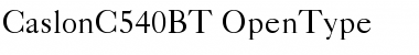 Download CaslonC 540 BT Regular Font