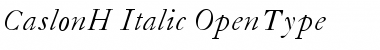 Download CaslonH-Italic Regular Font