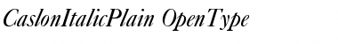 Download Caslon Italic Plain Font