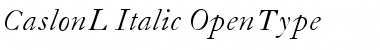 Download CaslonL-Italic Regular Font