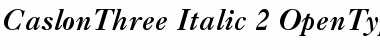 Download Caslon 3 Italic Font