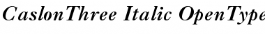 Download Caslon 3 Italic Font