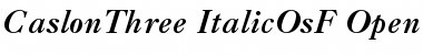 Download Caslon 3 Italic OsF Font