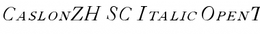 Download CaslonZH-SC-Italic Regular Font