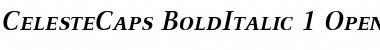 Download CelesteCaps BoldItalic Font