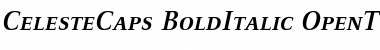 Download CelesteCaps BoldItalic Font