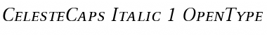 Download CelesteCaps Italic Font