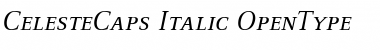 Download CelesteCaps Italic Font