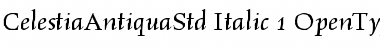 Download Celestia Antiqua Std Italic Font