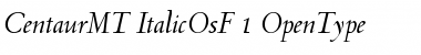 Download Centaur MT Italic OsF Font