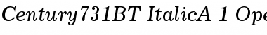 Download Century 731 Italic Font