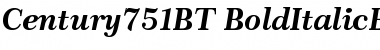 Download Century 751 Bold Italic Font