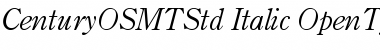 Download Century OS MT Std Italic Font