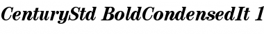Download ITC Century Std Bold Condensed Italic Font