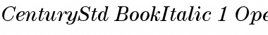 Download ITC Century Std Book Italic Font