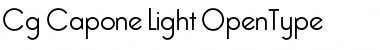 Download Cg Capone Light Regular Font