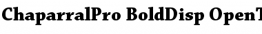 Download Chaparral Pro Font