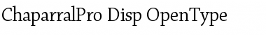 Download Chaparral Pro Font