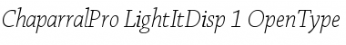Download Chaparral Pro Font