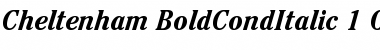 Download ITC Cheltenham Bold Condensed Italic Font