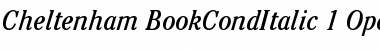 Download ITC Cheltenham Book Condensed Italic Font