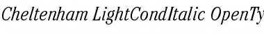 Download ITC Cheltenham Light Condensed Italic Font