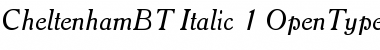 Download Cheltenham Italic Font