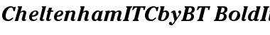 Download ITC Cheltenham Bold Italic Font