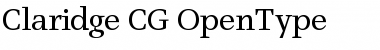 Download Claridge CG Font
