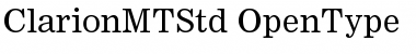 Download Clarion MT Std Font