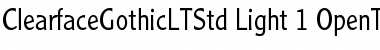 Download Clearface Gothic LT Std Font