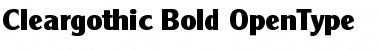 Download Cleargothic-Bold Font