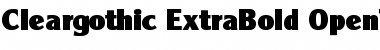 Download Cleargothic-ExtraBold Font