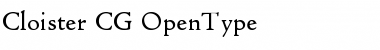Download Cloister CG Font