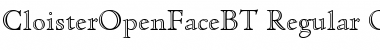 Download Cloister Open Face Font