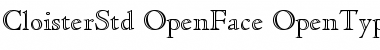Download Cloister Std Font